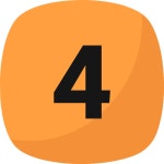 Number 4 Generic color fill icon | Freepik