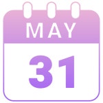 May 31 Generic gradient fill icon | Freepik
