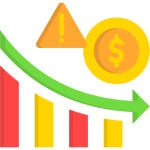 Money loss Generic color fill icon | Freepik