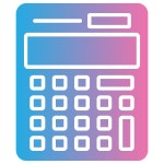 Calculator Generic gradient fill icon | Freepik