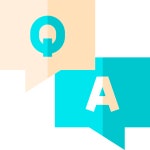 Q &amp; a 아이콘 Basic Straight Flat | Freepik