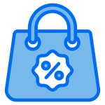 무료 가방 아이콘 Payungkead Blue 아이콘을 PNG & SVG 형식으로 다운로드하세요