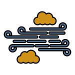 Windy Generic Outline Color icon | Freepik