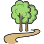 Forest Generic Outline Color icon | Freepik