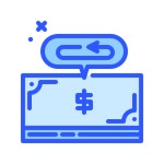 Cashback Darius Dan Blue icon | Freepik