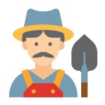 농장주 아이콘 Generic Flat