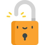 맹꽁이 자물쇠 아이콘 Kawaii Flat | Freepik