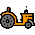 Tractor Detailed Rounded Lineal color icon | Freepik