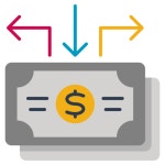 Cash flow Generic color fill icon | Freepik