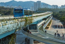 China has just built the world’s longest elevated cycle path
