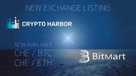 CHE is listed in Bitmart! – CryptoHarbor Project – Medium
