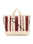 The Animals Observatory Striped Logo Tote Bag | 전 세계 럭셔리 브랜드를 한눈에 볼 수 있는 파페치 ✈ 한국까지 쉽고 빠른... 