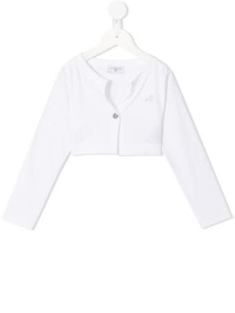 Monnalisa 라인스톤 로고 카디건 할인 l 세일로 만나보는 파페치 해외 브랜드 컬렉션  관부가세 포함 금액, 무료 반품 Monnalisa...