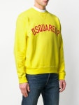 Dsquared2 yellow logo print sweatshirt for men | S71GU0441STJ329 at Farfetch.com Dsquared2 Logo Print Sweatshirt - Farfetch