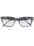 Thom Browne Eyewear THOM BROWNE EYEWEAR TBS418 GREY TORTOISE 04 UVA AND UVB SOLAR FILTERS/Acetate - Farfetch Thom Browne Eyewear... 