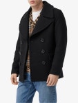 Burberry 울 혼방 피코트 | 전 세계 럭셔리 브랜드를 한눈에 볼 수... 간편한 무료 반품 Burberry 버버리 울 혼방 피코트 | 블랙 | FARFETCH KR