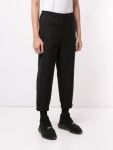 Blackbarrett black cropped track pants for men | E31XTR436BLK at Farfetch.com Blackbarrett Cropped Track Pants - Farfetch
