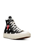 Comme Des Garçons Play x Converse X 꼼 데 가르송 플레이 척 70 하이... X 꼼 데 가르송 플레이 척 70 하이 스니커즈 | 블랙 | FARFETCH KR