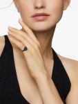 David Yurman 셰브런 18K 화이트 골드 다이아몬드 핑키 링 10mm | 실버 톤 | FARFETCH KR