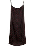 Marine Serre draped-neck Jacquard Dress - Farfetch