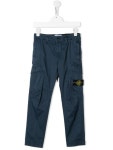 Stone Island Junior Logo Patch Trousers - Farfetch