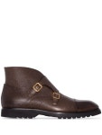 Tom Ford brown monk strap ankle boots for men | J1246LLCL093 at Farfetch.com TOM FORD Monk Strap Ankle Boots - Farfetch