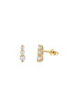 Dinny Hall 14kt yellow gold diamond Shuga tapering triple stud earrings - FARFETCH Dinny Hall 14kt Yellow Gold Diamond Shuga... 