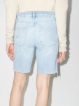 FRAME Le Slouch Distressed Bermuda Shorts - Farfetch