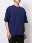 Shop blue BALENCIAGA logo-print cotton T-shirt with Afterpay - Farfetch Australia Balenciaga logo-print Cotton T-shirt - Farfetch