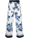 Shop P.A.R.O.S.H. with Afterpay - FARFETCH Australia P.A.R.O.S.H. floral-print Silk wide-leg Trousers - Farfetch