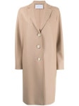 Harris Wharf London brown light-pressed wool overcoat for women | A1331MLX at Farfetch.com Harris Wharf London light-pressed Wool... 