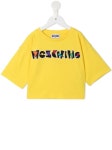 Moschino Kids geometric logo embroidered T-shirt - FARFETCH Moschino Kids Geometric Logo Embroidered T-shirt - Farfetch