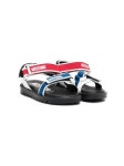 Moschino Kids Logo Strap Sandals - Farfetch
