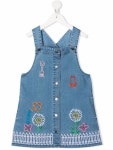 Stella McCartney Kids 가든 자수 데님 드레스 할인 l 세일로... 포함 금액, 무료 반품 Stella McCartney Kids 가든 자수 데님 드레스 - Farfetch