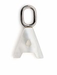 Maria Black silver & white Lucid letter A charm for women | 700008AGA at Farfetch.com Maria Black Lucid Letter A Charm - Farfetch