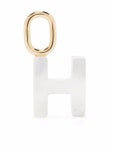 Shop white Maria Black Lucid Letter H charm with Afterpay - Farfetch Australia Maria Black Lucid Letter H Charm - Farfetch