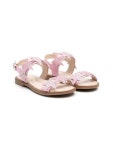Florens pink glitter-star sandals for kids | J2231 at Farfetch.com Florens glitter-star Sandals - Farfetch