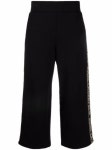 Karl Lagerfeld logo-tape Cropped Trousers - Farfetch