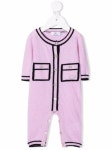 Monnalisa two-tone knitted romper - FARFETCH Monnalisa two-tone Knitted Romper  - Farfetch