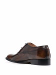 Maison Margiela Waxed Leather Oxford Shoes | Brown | FARFETCH AE