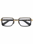 Balmain Eyewear 직사각 프레임 안경 | 블랙 | FARFETCH KR