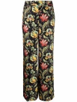 Alberto Biani 플로럴 프린트 스트레이트 팬츠 | 블랙 | FARFETCH KR