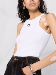 Marine Serre Crescent moon-print Vest - Farfetch