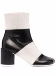 MM6 Maison Margiela contrast ankle boots - FARFETCH MM6 Maison Margiela Contrast Ankle Boots  - Farfetch