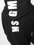 MSGM 로고 프린트 긴소매 후디 - Farfetch MSGM 로고 프린트 긴소매 후디  - Farfetch