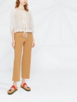 Alysi pressed-crease elasticated-waist Cropped Trousers - Farfetch Alysi pressed-crease elasticated-waist Cropped Trousers... 