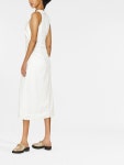GANNI v-neck Sleeveless Midi Dress - Farfetch