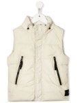 Stone Island Junior compass-patch feather-down Gilet - Farfetch