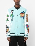 Philipp Plein Hawaii Varsity Bomber Jacket | Blue | FARFETCH PT