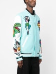 Philipp Plein Hawaii Varsity Bomber Jacket | Blue | FARFETCH PT